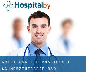 Abteilung für Anästhesie - Schmerztherapie (Bad Langensalza)